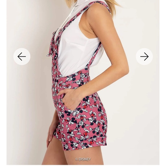 MICKEY MOUSE PINK OVERALLS SHORT NWT BLACKMILK BM SIZE SMALL DISNEY MICKEY MOUSE - Picture 10 of 12